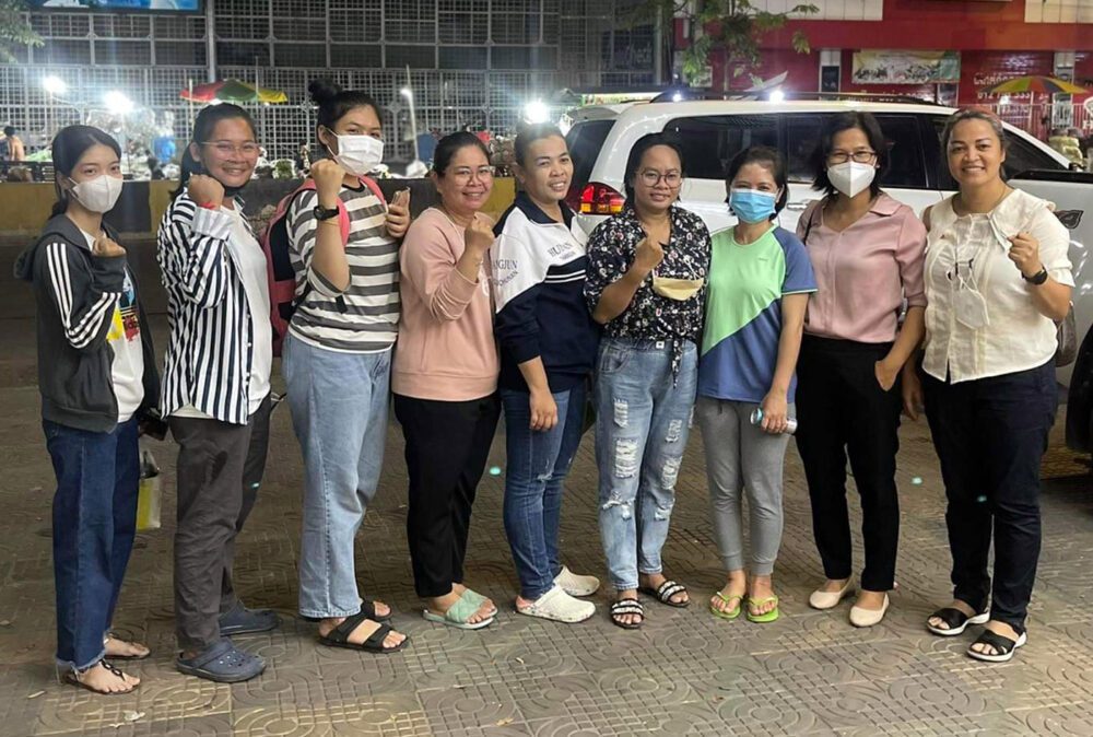 ដឹកនាំនិងតំណាងសហជីពណាហ្គាវើលដ៍ចំនួន៨នាក់ត្រូវបានដោះលែងឱ្យនៅក្រៅឃុំ។ រូបថតថ្ងៃទី១៤ ខែមិនា ឆ្នាំ២០២២។ រូបថតផ្តល់ឱ្យ