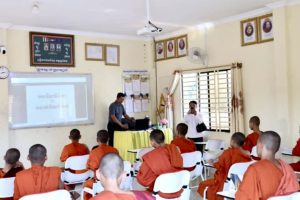 ថ្ងៃបើកបវេសនកាលរបស់សមណសិស្ស នៅសាលាពុទ្ធិកបឋមសិកសាវត្តស្លាកែត កាលពីថ្ងៃទី២ ខែឧសភា ២០២៥។ (រូបភាពផ្តល់ឱ្យ)